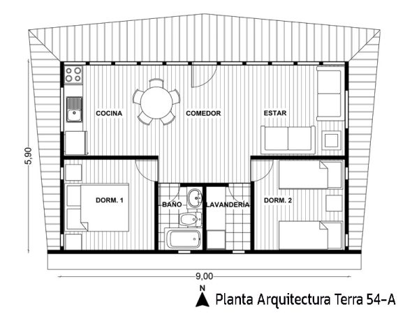 Casa modular Terra 54-A - Imagen 2