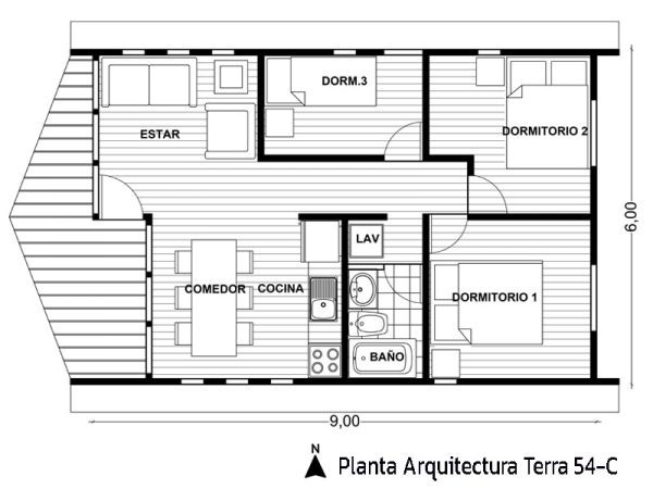 Casa modular Terra 54-C - Imagen 3
